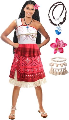 ODESABO Princess Costume with Accessories for Women,Ocean Princess Dress for Adults,Halloween Costume Party Dress Up (S)