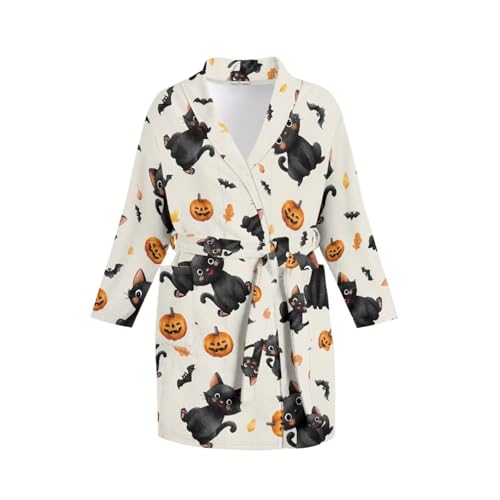 Towel Robe Women Bath Wraps Long Sleeve Bathrobe with Belt Pockets Soft for Girls3