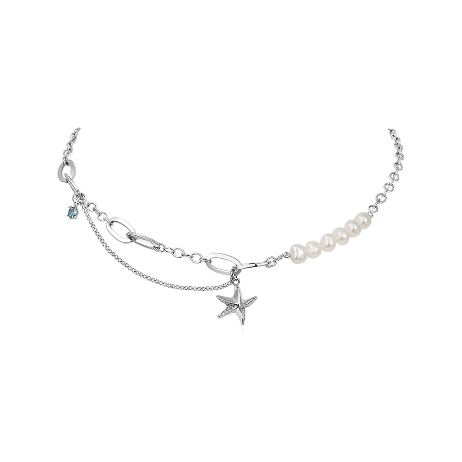 Pendentif étoile de mer et perle d'eau douce pour vos tenues d'été