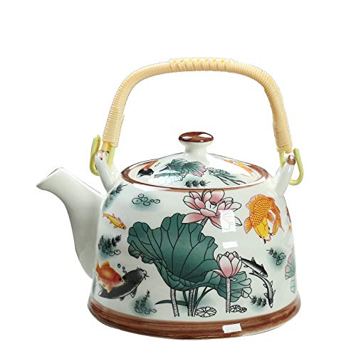 Ensemble théière et tasse à thé en céramique avec théière, théière bleue et blanche pour restaurant, hôtel Cover