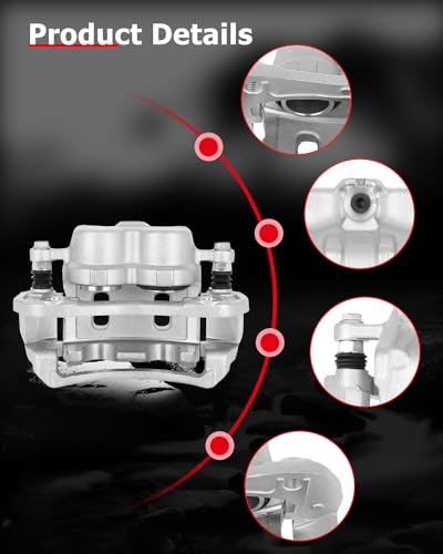 Image of cciyu Front Right Brake Caliper Assembly w /Bracket 18B5057 For Chevy For Captiva Sport /For Equinox,For Pontiac For Torrent,For Saturn For Vue,For Suzuki For XL-7