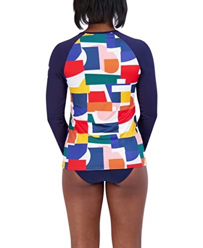 Image of Nautica Women's Long Sleeve Rashguard - Quick-Dry, UPF Protection, Swim Shirt, Pool, Beach, Hiking, Yoga, Volleyball