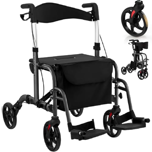 Déambulateur de marche pour seniors pour sécuriser les promenades et les courses