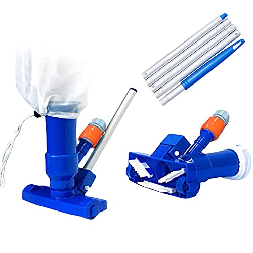Aspirateur de piscine portable avec écumoire à 5 pôles pour un nettoyage efficace du bassin