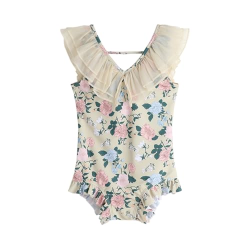 Girls One Piece Swimsuits Kids Sleeveless Bowknot Backless Bathing Suit Swimwear