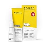 Acure Spring Glow Kit | 100% Vegan | For A Brighter Appearance | Includes Brightening Facial Scrub &...