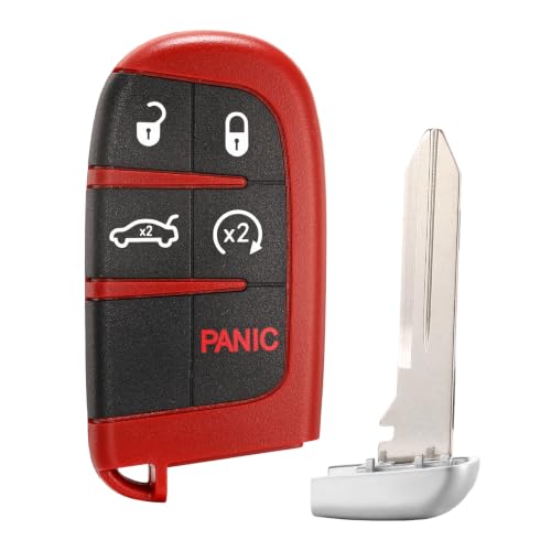 Smart Key Fob Remote for Dodge Charger SRT Hellcat,Challenger SRT Hellcat 2015 2016 2017 2018 Car Keyless Entry M3N-40821302 68234959AB 68234959AA 433Mhz 46