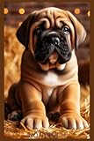  Bullmastiff Notizbuch, Buch: Das perfekte Geschenk für Liebhaber & Fans, Buch m. Hundemotiv: Tagebuch, Journal, Taschenbuch, Kalender, Hunde ... blanko, Bild, Deko, Heft, Zubehör, Dog,Dad