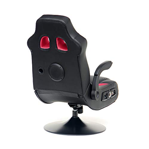 X Rocker, 5125401, Vibe 2.1 Bluetooth Pedestal Gaming Chair, 33.2 X 24 X 39.7, Black/Red #TOP5