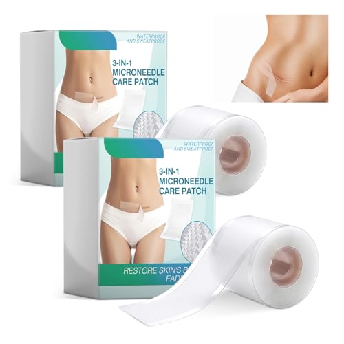Fmnung 2PC 3 In 1 Microdarts Care Patch-(1.6X 60 Roll-1.5M) 2026 New Upgrade Silicone Scar Sheets Reusable Silicone Scar Strips Suitable for All Skin Types