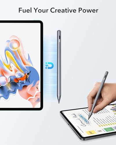 Image of ESR Magnetic Wireless Charging iPad Pencil, 2nd Generation Stylus Pen for iPad, Digital Pencil Pro for ipad 11 /10th,iPad Pro 12.9 inch / 11 inch(4th /3rd /2nd /1st), iPad Air 5 /4, Silver