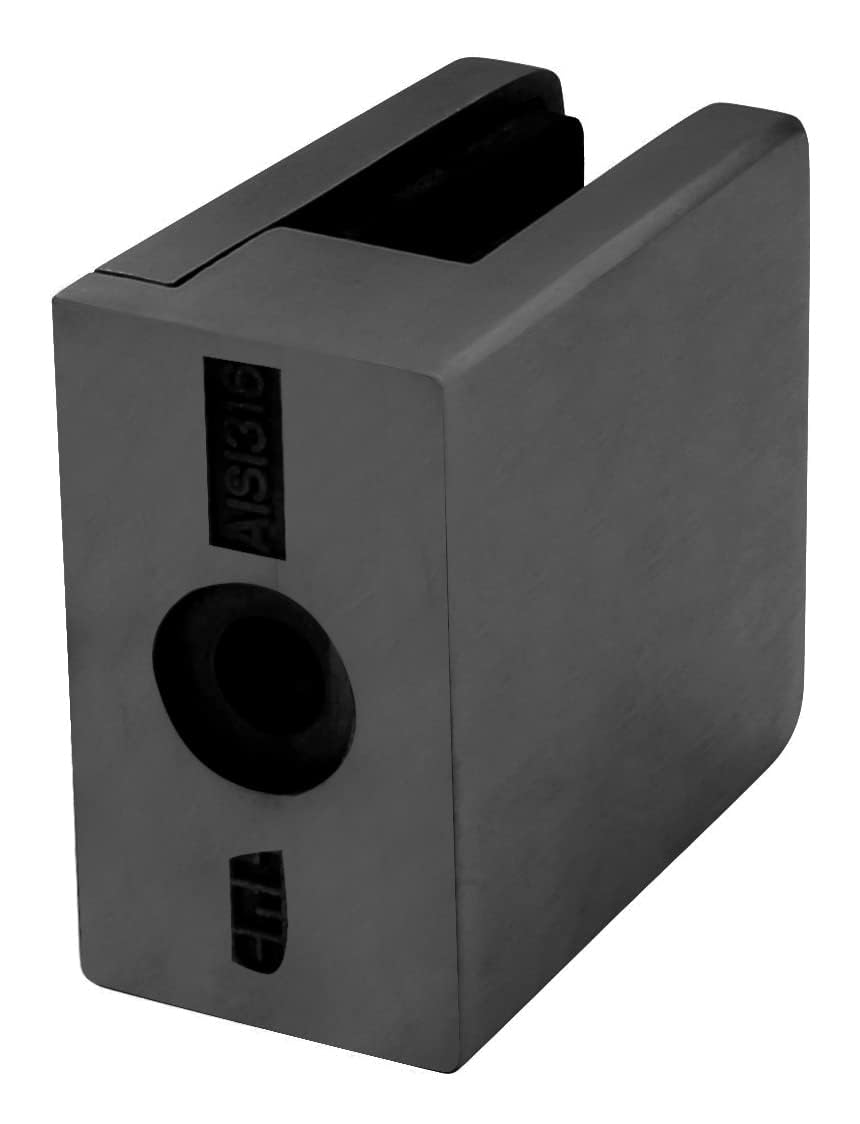 CRL Z912MBL Matte Black Z-Series Square Type Flat Base Stainless