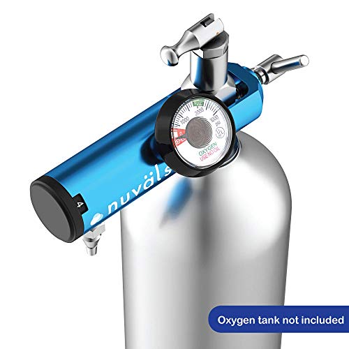 Nuvälsa Ozone Therapy Low Flow Oxygen Regulator – Easy to Use – Works with Ozone Generators – Compatible with Oxygen Cylinders up to 3,000 PSI – T-Handle Connection – CGA 870 - Image 3