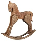 Marca: edelman Edelman Caballo balancín de Madera marrón Claro Navidad Decoraciones, Multicolor (8718861637519)