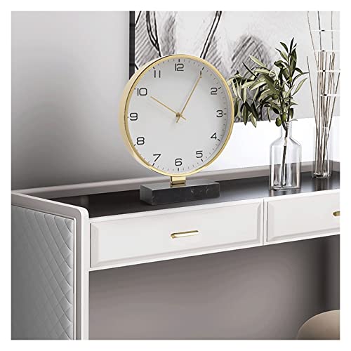 Reloj de escritorio silencioso tipo C para decoración de hogar y mesa de noche 7