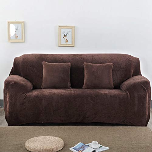 Housse de canapé épaissie en peluche pour un salon cocooning et chaud