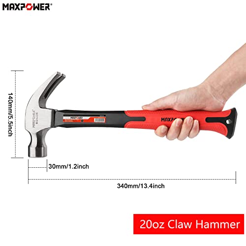 Maxpower Claw Hammer 8Oz And 20Oz Hammers Set #TOP2