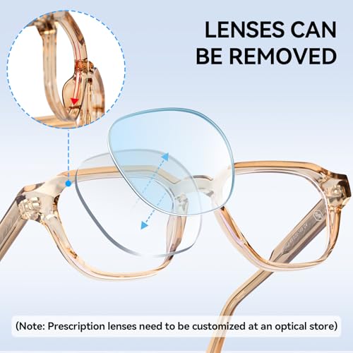 Image of Dollger Blue Light Glasses for Women Men Computer Glasses Square Blue Light Blocking Glasses