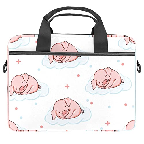 Sacoche PC portable 13 pouces cochon rose idéal pour les cours et le bureau