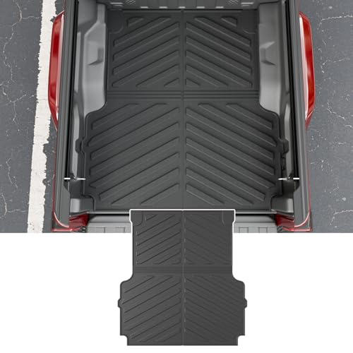 powoq Truck Bed Mat Compatible with 2020-2026 Jeep Gladiator JT Bed Mat All Weather TPE Truck Mat 5 FT Bed Liner Replacement for 2020-2025 2026 Jeep Gladiator Accessories