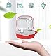 FTRONGRT Schutzhülle aus Silikon für Bluetooth-Kopfhörer für JBL Wave 300 TWS Schutzhülle, stoßfest, Transporttasche, kompatibel mit JBL Wave 300 TWS Bluetooth-Kopfhörer. Dunkelgrün