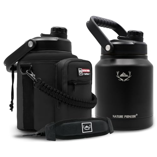 Image of NATURE PIONEOR 84 oz Insulated Water Bottle Jug with Carrier Bag
