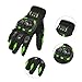 GLOGLOW Outdoor Cycling Bike Gloves Motorcycle Gloves with Sweat Hole Full Finger for Traveling (L)