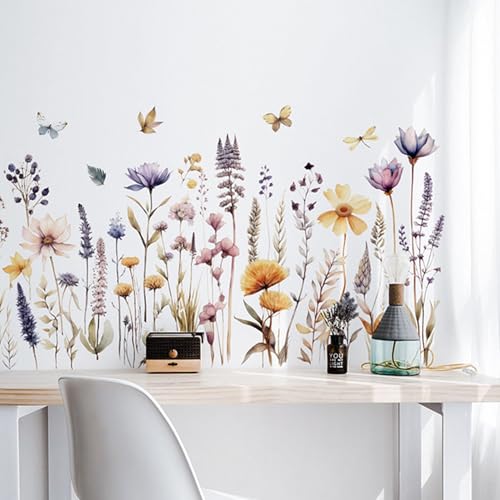 Vinilos decorativos de flores Boho Garden 2 piezas miniatura 5