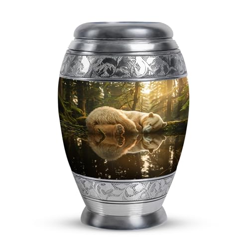 Image of Bear Urn - Memorial Keepsakes for Ashes - Cremation Urn Human Ashes - Urn for Human Ashes - Cremains Containers - (3 inch Pack of 1)