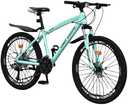 Mountain Bike Complete 24/26 Inch 21/24/27 Speedy Bike Cross Bike Mountain Bike Cross Cant Unisex Adult Teenager Middle School Home Road Racing Lightweight Aluminum Frame