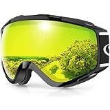 findway Ski Goggles OTG - Over Glasses Snow/Snowboard Goggles for Men, Women & Youth - 100% UV Prote
