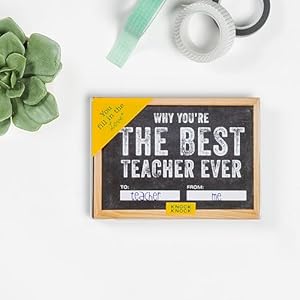 Knock Knock Why You're the Best Teacher Ever Fill in the Love Book Fill-in-the-Blank Gift Journal, 4.5 x 3.25-inches Knock Knock Why Youre the Best Teacher Ever Fill in the Love Book Fill in the Blank Gift Journal 45 x 325 inches