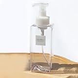 650ml Seifenspender mit Pumpe für Bad und Küche Einfache Schaumproduktion (transparent)