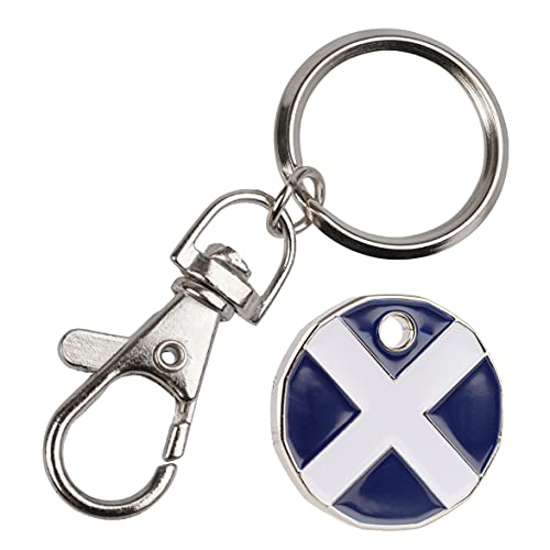 Harts 1 unit New Shape £1 coin Trolley Tokens Keyrings Supermarket Locker (St Andrews)