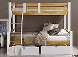 Madera maciza y MDF, los somieres de láminas incluidos. Colchón y ropa de cama no incluidos