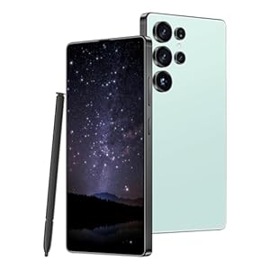 I25 Ultra Unlocked Android Phone| 12GB RAM+512GB| 6.99″ HD Screen| 7000mAh Long-Lasting | Snapdragon 8 Gen3 | 68MP+108MP Pro Camera| Android 14 System| Face Unlock + Stylus (Cyan)
