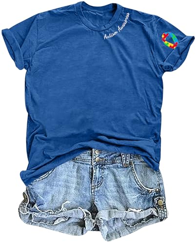 Autism Awareness Shirt Women: Autism Support Love Shirt Accept Understand