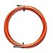 Picsil Câble de rechange pour Corde à sauter Cross Training, câble en acier avec revêtement en PVC, longueur 3 m, épaisseur 2-2,5 mm, compatible avec d'autres marques (2,5, Orange)