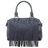denim tasche herren  Fritzi aus Preussen Thea Vintage Bowlingbag Handtasche Tasche Schultertasche, Farbe:Denim