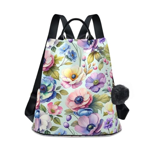 Sac à dos imprimé floral confortable et rembourré à dos sécurisé