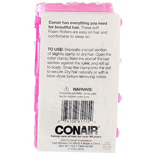 Miniatura 6 de Conair Styling Essentials - Rodillos de espuma extra grandes 61115n