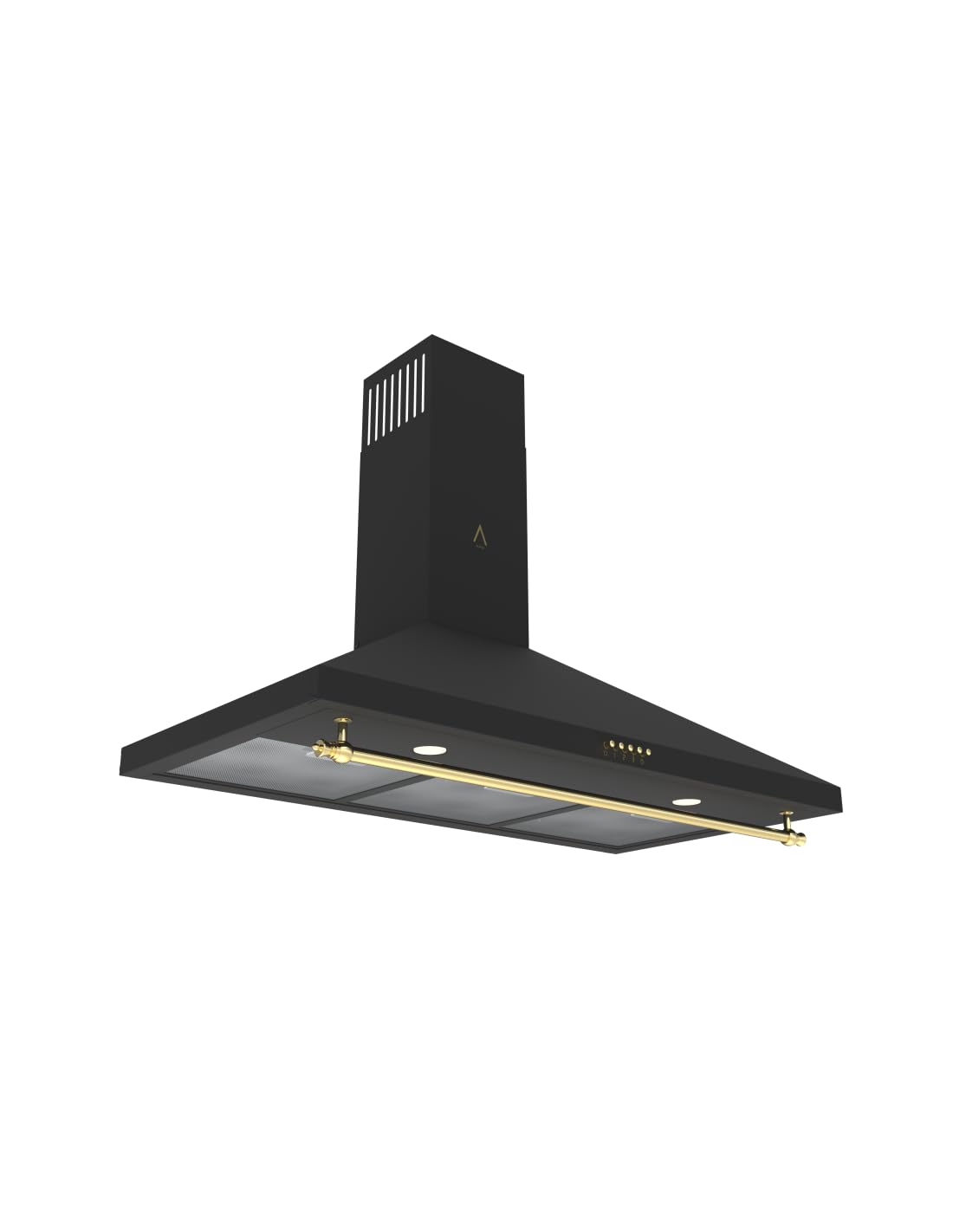ALPHA Campana Decorativa Rústica Dorada GEA GOLD-90 Clase A, 850m3 Luz Led