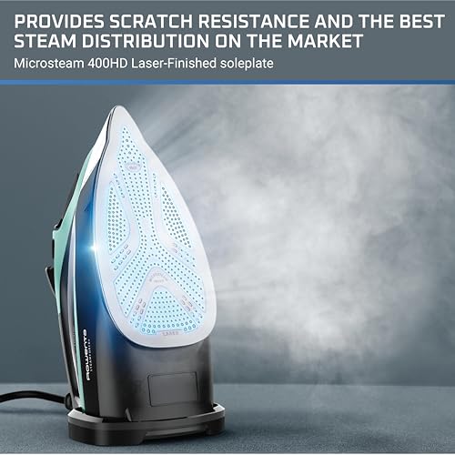 Rowenta Steam Force Stainless Steel Soleplate Steam Iron for Clothes, Anti-Drip Protection, 400 Microsteam Holes, 1800 Watts, Iron, Fabric Steamer, Garment Steamer for Clothes, Precision Tip, DW9440 by Rowenta - Image 9