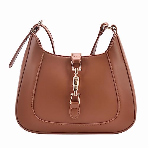 CanVia Mini Ladies Shoulder Bag, Underarm Bag, Cute Handbag, French Fashion Purse For women, Tote bag For Women (Brown)