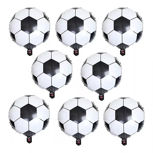 Balones De Futbol, Video Games Lecute 10 Globos Metalicos Pelota Balon Futbol Soccer 18 Pulgadas 45cm Decoracion Partido Evento Festival Concurso Cumpleaños Fiesta Carnaval Estadio Equipo...