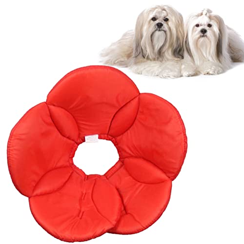 Colliers pour chien en polyester motif fleur YARNOW lot de 3 rouge
