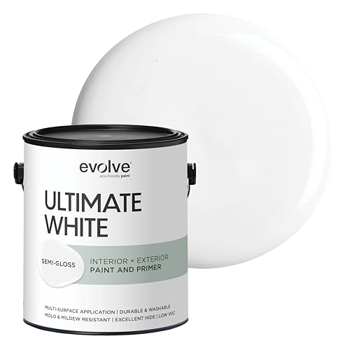 Ultimate White Paint & Primer in One, Semi-Gloss White, 1 Gallon – Int