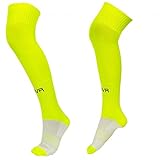 Caída anatómica Givova, media de futbol, amarillo fluo, SENIOR