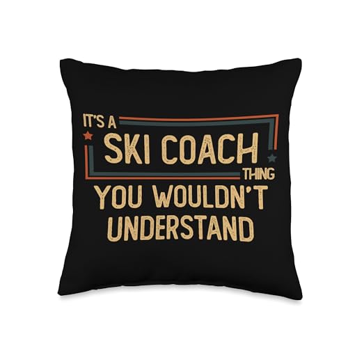 Ski Coach | Ski Instructor Throw Pillow