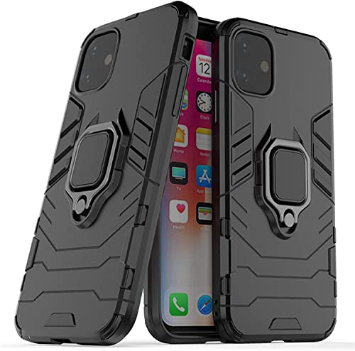 Coque iPhone 12 Pro Max antichoc 6,7 pouces protection rigide PC avec béquille noire